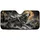 Howling Gray Wolf With Gold Moon Charcoal Wilderness Rugged Cabin Gift For Outdoor Lovers Car Sunshade - 3