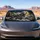 Howling Gray Wolf With Gold Moon Charcoal Wilderness Rugged Cabin Gift For Outdoor Lovers Car Sunshade - 5