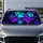 Neon Pet Paw Marks With Paint Splatter For Dog Mom Road Trips And Animal Lovers Gift Car Sunshade - 5
