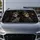 Gothic Skull Gentlemen In Shadowy Vintage Auto Cabin For Halloween Noir Decor Lovers Car Sunshade - 4