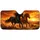 Galloping Black And Chestnut Horses At Sunset Western Prairie Ranch Road Trip Decor Car Sunshade - 3