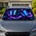 Blue Butterfly Galaxy Fantasy With Violet Glow For Celestial Aesthetic Travel Lovers Car Sunshade - 1