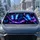 Blue Butterfly Galaxy Fantasy With Violet Glow For Celestial Aesthetic Travel Lovers Car Sunshade - 4