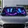 Blue Butterfly Galaxy Fantasy With Violet Glow For Celestial Aesthetic Travel Lovers Car Sunshade - 5