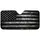 Distressed Black American Flag Grunge Patriotic Road Trip Decor For Veterans And Patriots Car Sunshade - 3