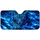 Electric Blue Spotted Big Cat With Aqua Eyes For Safari Style And Wild Road Trips Car Sunshade - 3