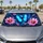 Blue Morpho Butterfly Pink Cosmos Flowers Fantasy Garden Decor For Nature Lovers Car Sunshade - 2