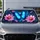 Blue Morpho Butterfly Pink Cosmos Flowers Fantasy Garden Decor For Nature Lovers Car Sunshade - 5