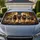 Running Wolves In Autumn Forest, Rustic Wildlife Decor For Outdoor Adventure Fans Car Sunshade - 1