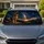 German Shepherd Under Milky Way Mountain Twilight For Night Adventure Dog Lovers Car Sunshade - 1