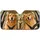 Three Golden Retrievers In Cozy Vehicle Cabin For Dog Lovers Family Road Trip Decor Car Sunshade - 3