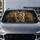 Three Bengal Tigers In Dark Jungle Dusk For Safari Road Trips And Wildlife Nature Fans Car Sunshade - 5