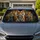 Three Bengal Tigers In Dark Jungle Dusk For Safari Road Trips And Wildlife Nature Fans Car Sunshade - 1