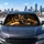 German Shepherd Mother And Puppy Portrait Warm Protective Dog Lover Gift For Pet Moms Car Sunshade - 5