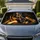 German Shepherd Mother And Puppy Portrait Warm Protective Dog Lover Gift For Pet Moms Car Sunshade - 1