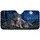 Realistic Gray Wolf Family Full Moon Pine Forest Night Wildlife Decor For Nature Lovers Car Sunshade - 3