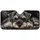 Realistic Gray Schnauzer Puppy Portrait On Black Charcoal Decor For Dog Lovers Gift Car Sunshade - 3