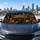 Golden Dragonfly Celestial Florals Vintage Night Garden Decor For Summer Road Trips Car Sunshade - 5