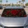 Deep Crimson Rose Bouquet With Antique Gold Filigree For Luxury Romantic Decor Lovers Car Sunshade - 2