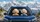 Cream Toy Poodles In Blue SUV Alpine Mountain Road Trip Decor For Dog Loving Drivers Car Sunshade - 6