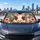 Cute Cow With Pink Bow And Floral Crown For Farmhouse Decor And Country Girl Style Car Sunshade - 5