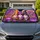 Whimsical Goblin Gnome Trio In Floral Meadow For Spring Fantasy Garden Lovers Gift Car Sunshade - 1