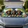 Three Dachshunds With Straw Hat And Pink Sunglasses For Summer Road Trip Dog Lovers Car Sunshade - 1