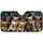Realistic Chihuahua Pack In Dark Vehicle Cabin For Road Trip Pet Lovers And Dog Moms Car Sunshade - 3