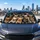 Realistic Chihuahua Pack In Dark Vehicle Cabin For Road Trip Pet Lovers And Dog Moms Car Sunshade - 5