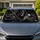 Gothic Grim Reaper Skull With Scythe And Butterfly Dark Monochrome Decor For Goths Car Sunshade - 1