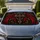Gothic Cross With Crimson Angel Wings Dark Faith Decor For Metal Fans And Bikers Car Sunshade - 1