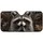 Realistic Raccoon Portrait With Woodland Leaves Outdoor Wildlife Gift For Nature Lovers Car Sunshade - 3