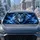 Ice Blue Lightning Lion With Silver Mane For Fantasy Wildlife Storm Decor Collectors Car Sunshade - 4