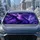 Purple Crystal Dragon In Stormy Twilight Fantasy For Gothic Adventure Decor Fans Car Sunshade - 2
