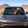 Realistic German Shepherd Portrait With Blue Gray Forest Glow For Dog Lovers On Road Trips Car Sunshade - 4