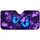 Luminous Blue Purple Butterflies Dark Floral Fantasy Decor For Women Travelers Gift Car Sunshade - 3