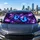 Luminous Blue Purple Butterflies Dark Floral Fantasy Decor For Women Travelers Gift Car Sunshade - 5