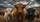 Highland Cattle Stormy Moorland Scene Rustic Farmhouse Ranch Style For Cow Lovers Car Sunshade - 6