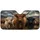 Highland Cattle Stormy Moorland Scene Rustic Farmhouse Ranch Style For Cow Lovers Car Sunshade - 3