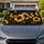 Golden Monarch Butterflies And Sunflowers Dark Botanical Summer Road Trip Decor For Fans Car Sunshade - 1