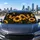 Golden Monarch Butterflies And Sunflowers Dark Botanical Summer Road Trip Decor For Fans Car Sunshade - 5