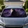 Gothic Sorceress Crescent Moon Dark Fantasy Decor For Halloween Witchy Night Drives Car Sunshade - 1
