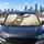 Realistic Grinning Gray Donkey Face Farmhouse Rustic Humor Gift For Animal Lovers Car Sunshade - 5