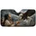 Indigenous Woman And Bald Eagle In Misty Woodland For Heritage Decor And Nature Lovers Car Sunshade - 3