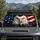 Bald Eagle Patriotic Flag Abstract Paint Splashes For Fourth Of July Road Trip Fans Car Sunshade - 2