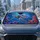 Neon Sea Turtle Reef Fantasy Ocean Marine Life Tropical Beach Lover Decor Gift Vibes Car Sunshade - 2