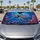 Neon Sea Turtle Reef Fantasy Ocean Marine Life Tropical Beach Lover Decor Gift Vibes Car Sunshade - 4