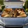 Realistic Brown Black Tabby Cat On Cream Sherpa Blanket Cozy Cabin Decor For Cat Lovers Car Sunshade - 1