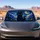 Black Kitten Under Starry Night Sky Celestial Decor For Cat Lovers And Dreamy Drives Car Sunshade - 4