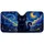 Black Kitten Under Starry Night Sky Celestial Decor For Cat Lovers And Dreamy Drives Car Sunshade - 3